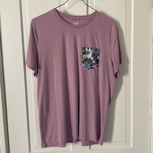 Marine Layer Signature Pocket Tee in Mauve Shadows - Extra Large / Mauve Shadows